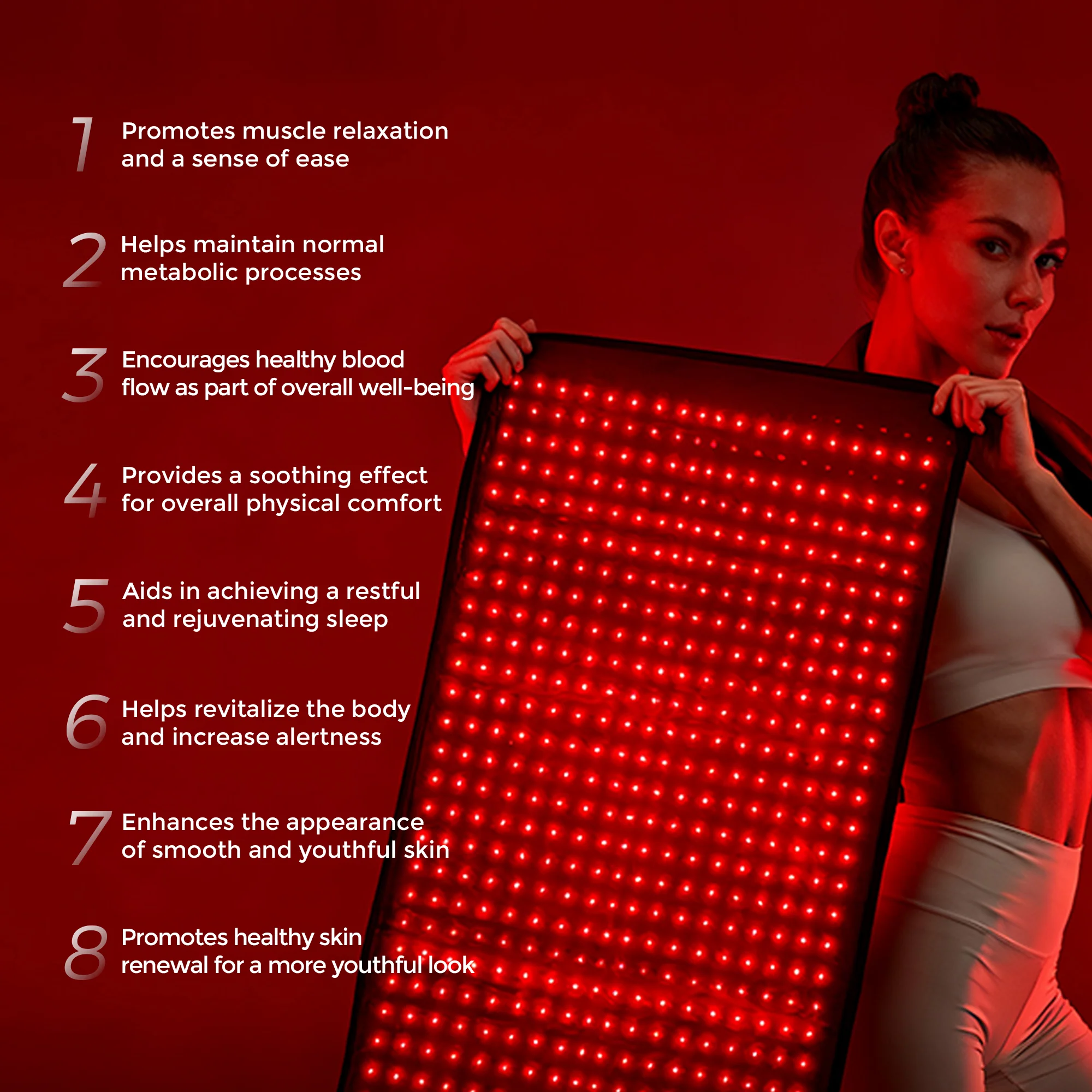 QuasarMD Red Light Therapy Full Body Mat - Image 6
